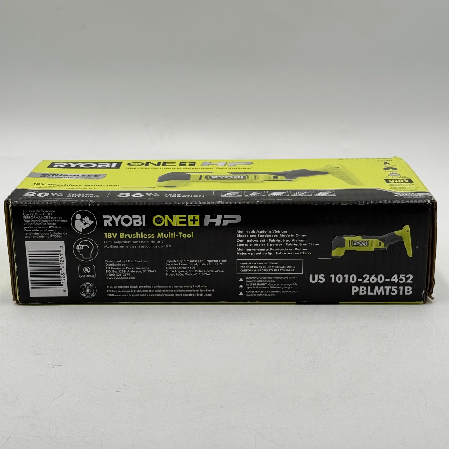 New Ryobi PBLMT51B 18V Brushless Multi-Tool