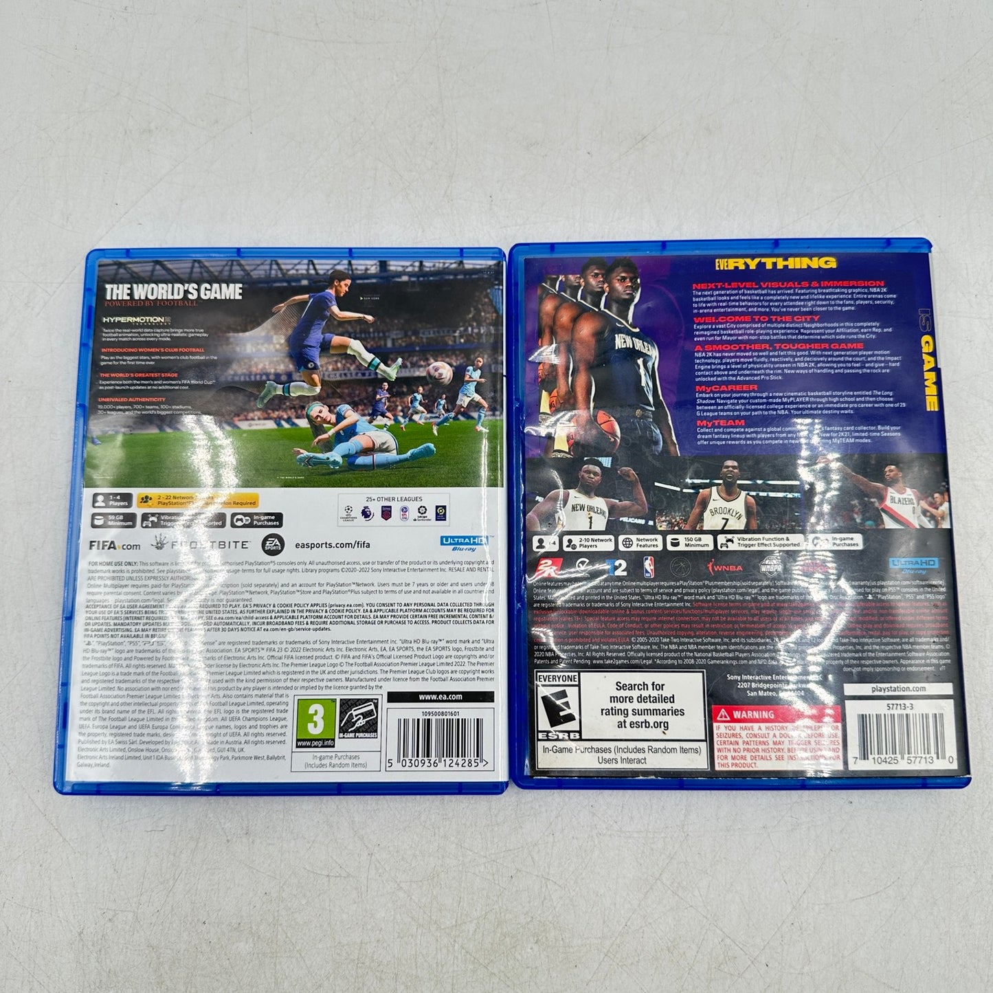 Lot of 2 Sony PlayStation 5 PS5 Games : FIFA 23|NBA 2K21
