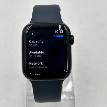 Unlocked Apple Watch SE 2nd Gen 44MM Black Aluminum Gray Sport Loop MXG23LL/A