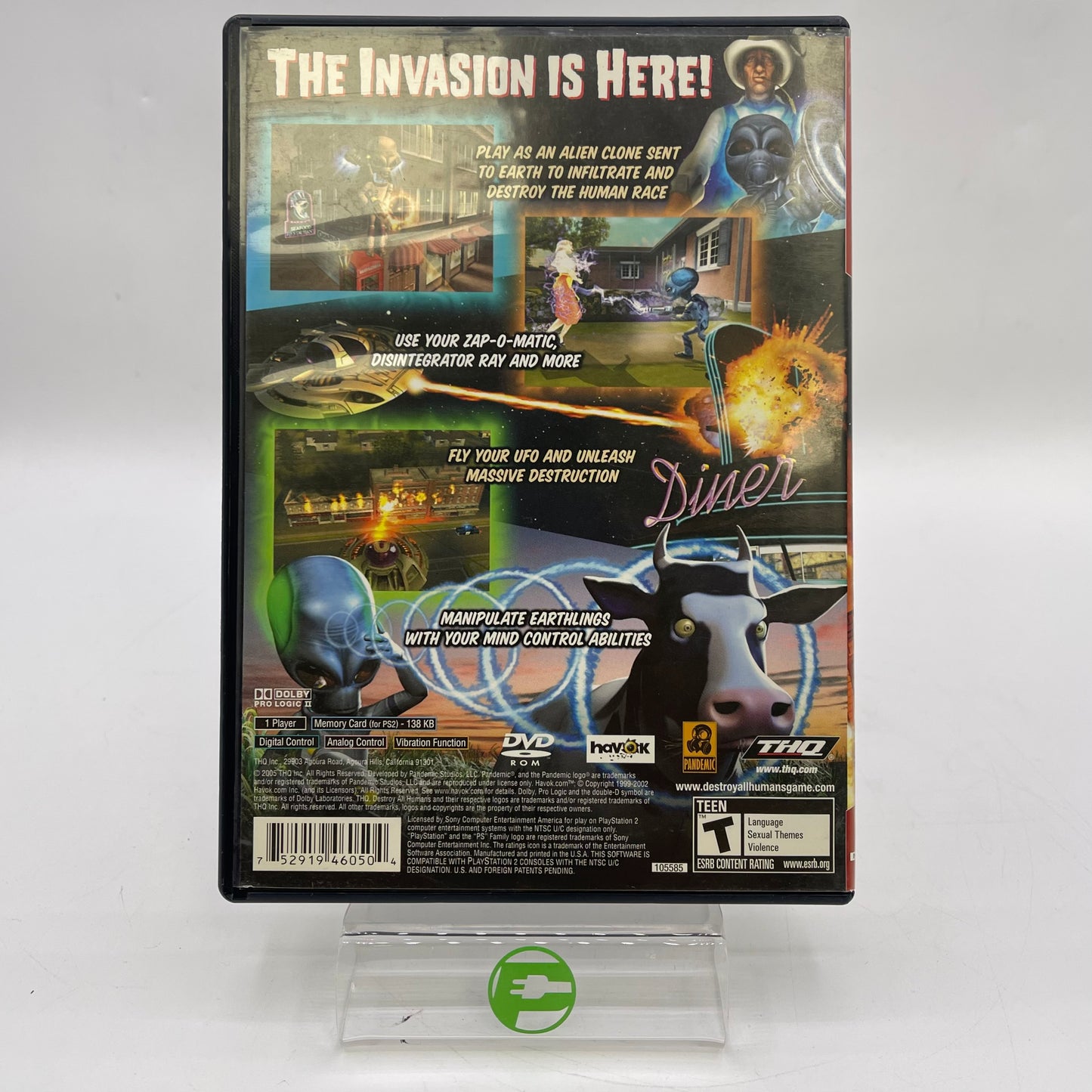 Destroy All Humans (Sony PlayStation 2 PS2, 2005)