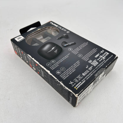 New JBL Tune Flex 2 Noise Cancelling Wireless Earbuds Black JBLTFLEX2BLKAM