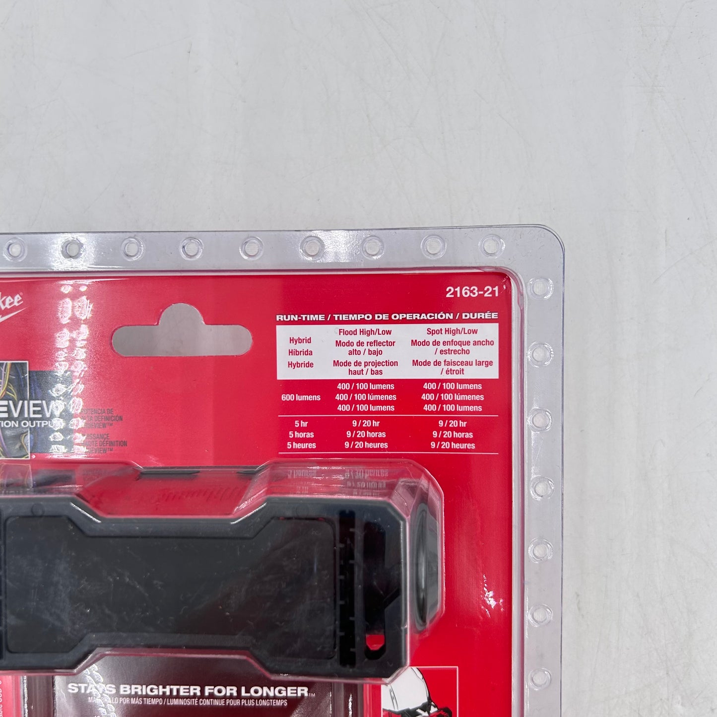 New Milwaukee 2163-21  4V Redlithium USB 600L Hard Hat HeadLamp