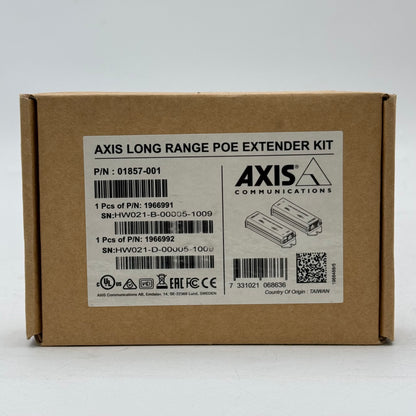 New Axis Long Range POE Extender Kit 01857-001