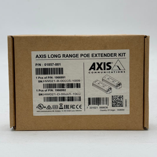 New Axis Long Range POE Extender Kit 01857-001