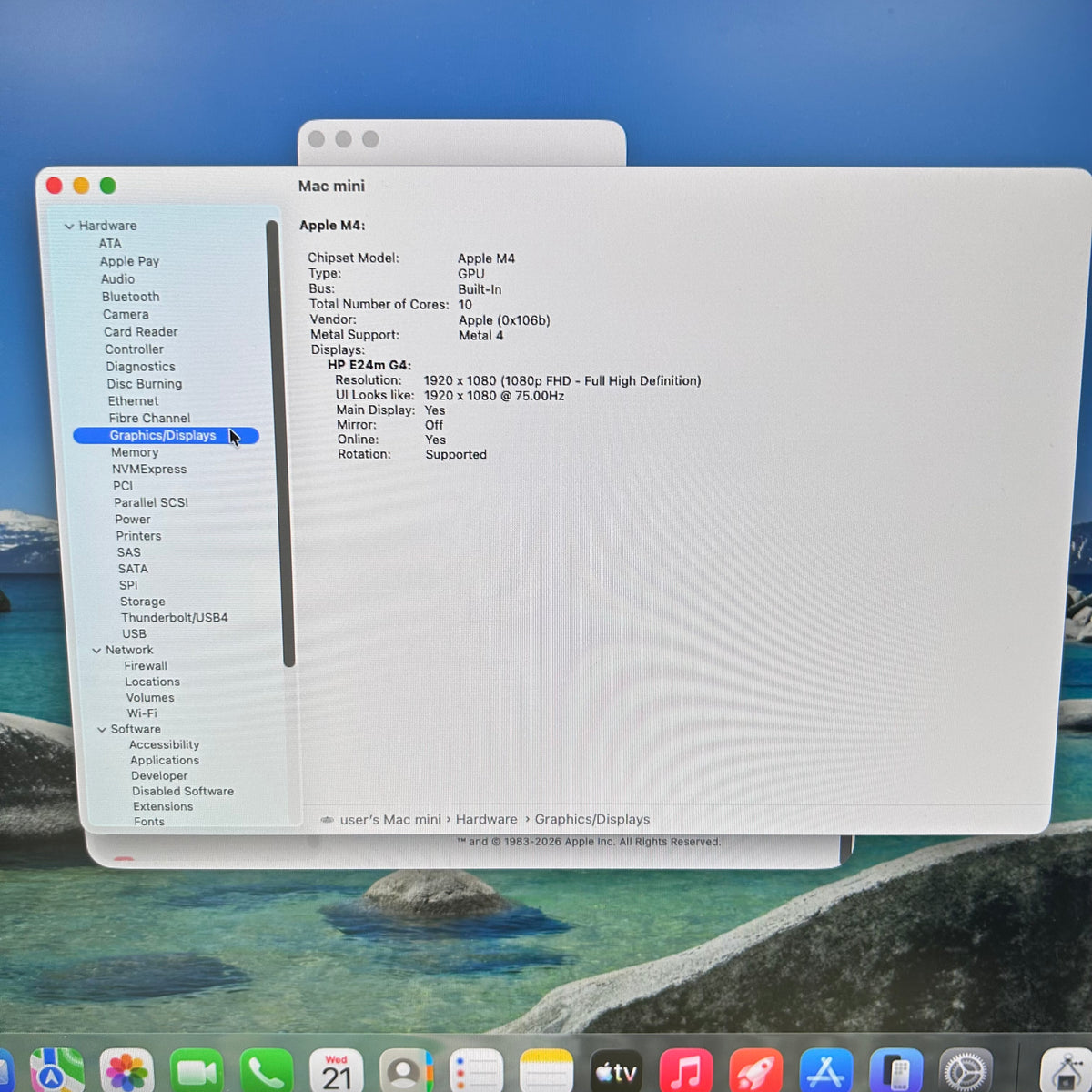 2024 Apple Mac Mini M4 10 Core 4.5GHz 16GB RAM 256GB SSD MU9D3LL/A