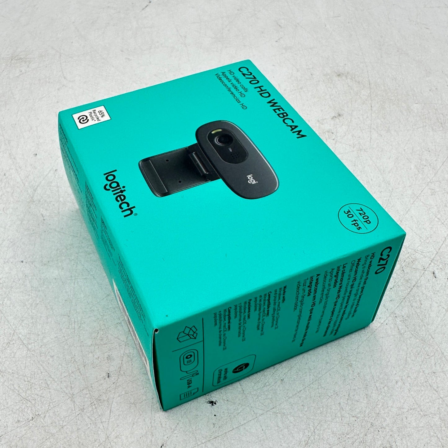 New Logitech C270 HD Webcam 960-000694
