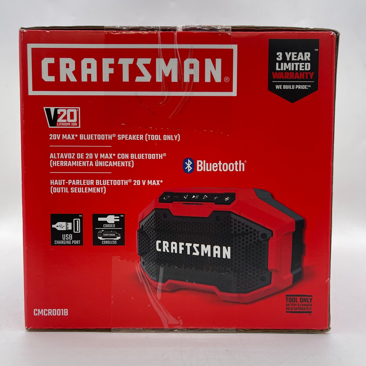 New Craftsman CMCR001B 20V MAX Bluetooth Speaker