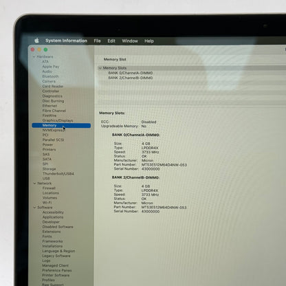 2020 Apple MacBook Air 13.3" i3 1.1GHz 8GB RAM 256GB SSD Space Gray A2179