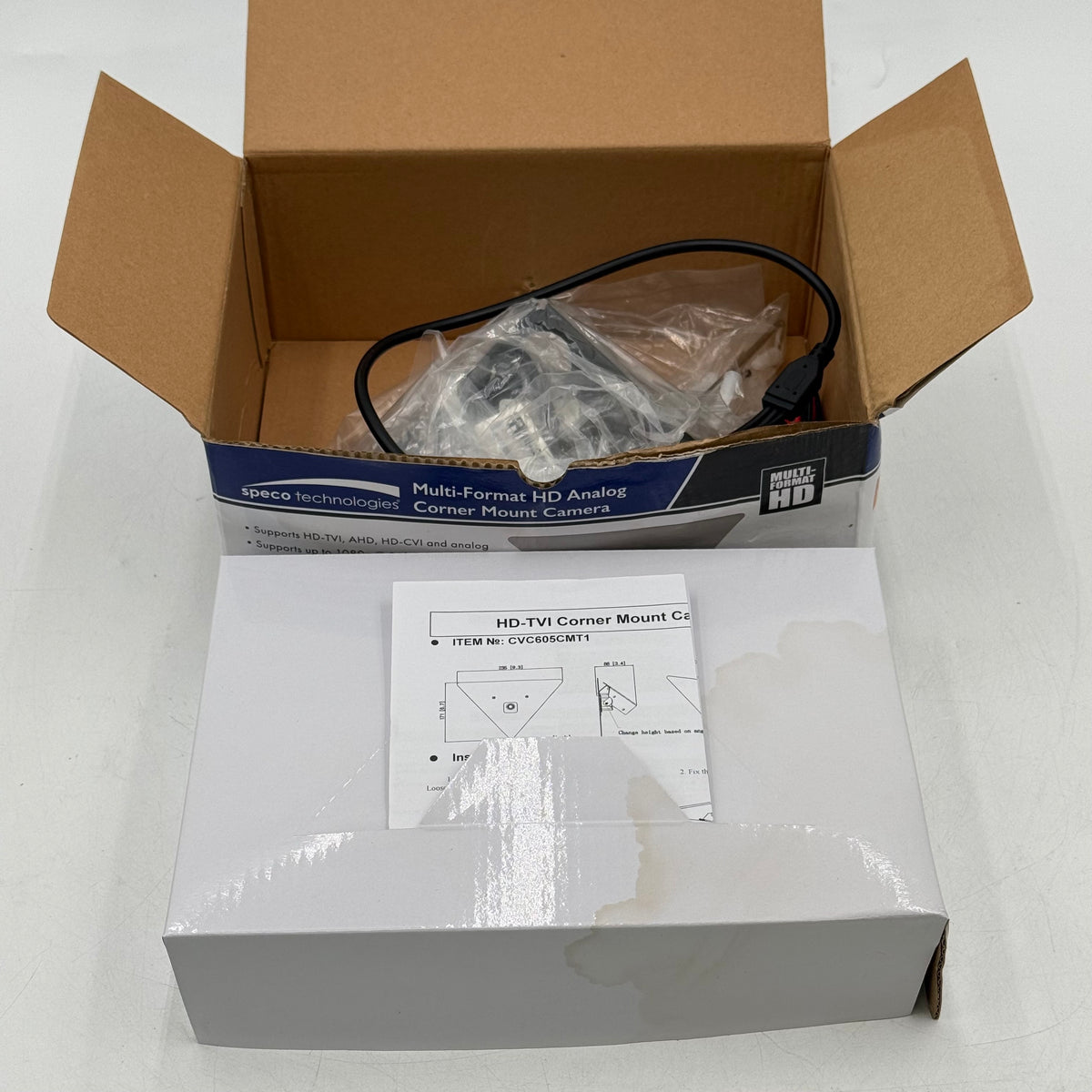New Speco Technologies Multi-Format HD Analog Corner Mount Camera CVC605CMT1
