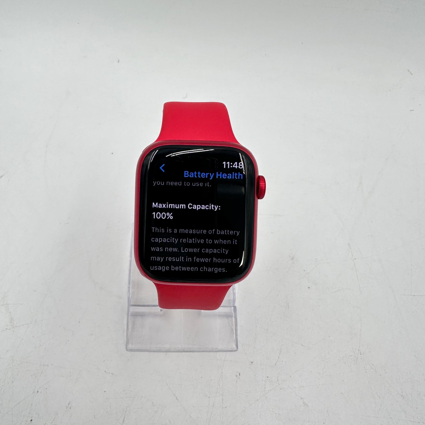 GPS Only Apple Watch Series 9 45MM Red Aluminum A2980 & Sports Band
