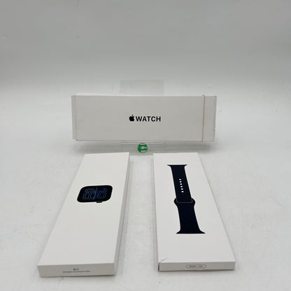 Unlocked Apple Watch SE 3 44MM Midnight Aluminum Black Sport Band MEPJ4LW/A
