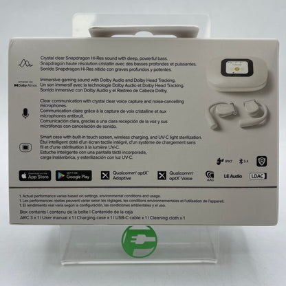 Cleer Arc 3 Open Ear True Wireless Heaphones Light Gray