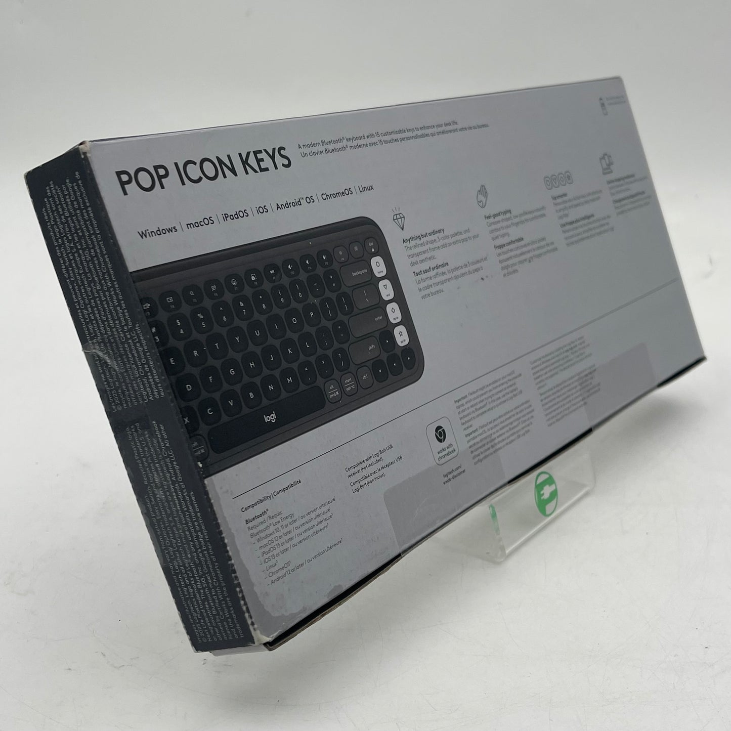 New Logitech Pop Icon Keys Wireless Keyboard 920-013051