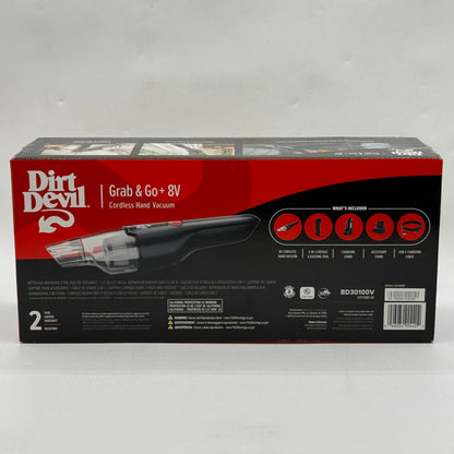 New Dirt Devil Grab & GO BD30100V 8V Cordless Hand Vacuum