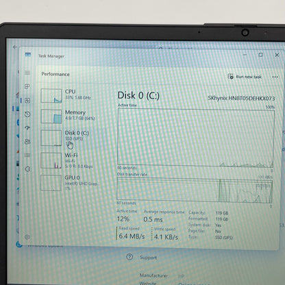 HP Laptop 15-FD0113DX 15.6" i3-N305 1.8GHz 8GB RAM 128GB SSD