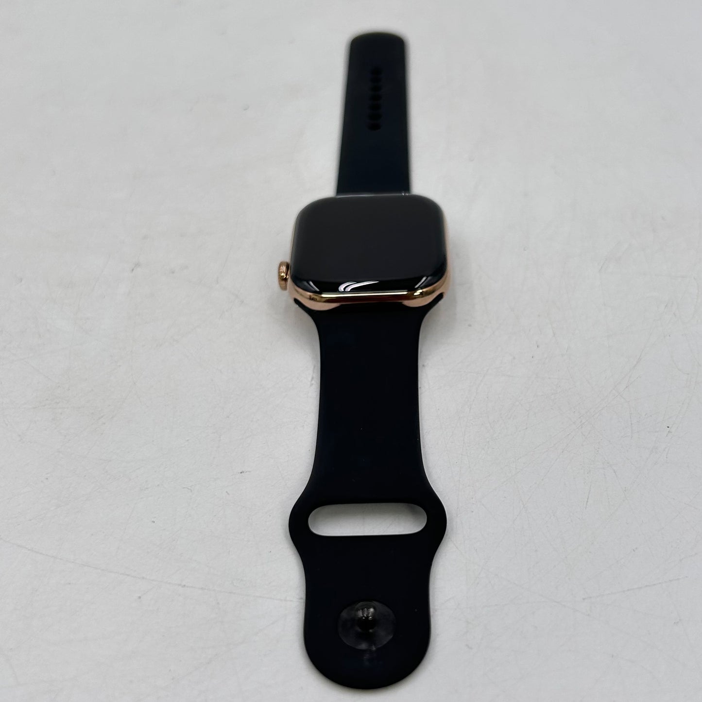 Unlocked Apple Watch Series 11 46MM Gold Titanium Black Sport Band MFC34LW/A