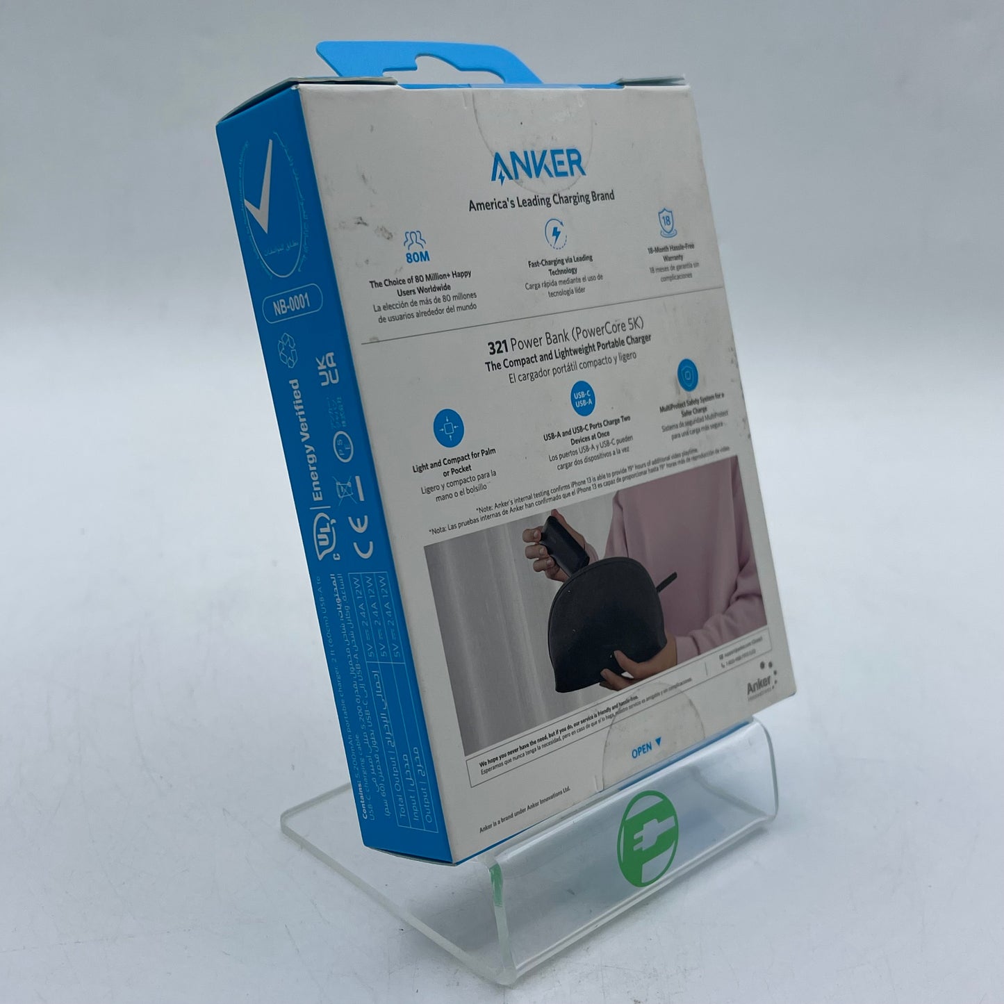 New Anker 321 Power Bank Pocket Sized 5K Power Bank A1112