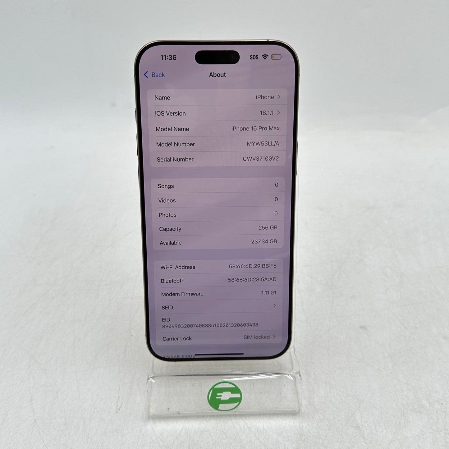 T-Mobile Apple iPhone 16 Pro Max 256GB Desert Titanium MYW53LL/A