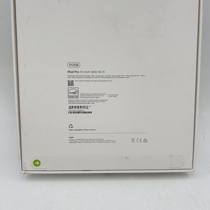 New WiFi Only Apple iPad Pro 13" M5 512GB Space Black MDYL4LL/A