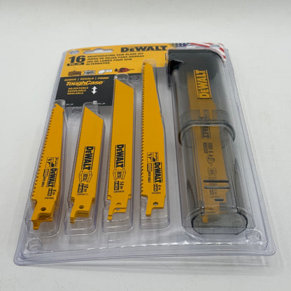 New DeWalt DW4899 16-Piece Reciprocating Saw Blade Kit With Case