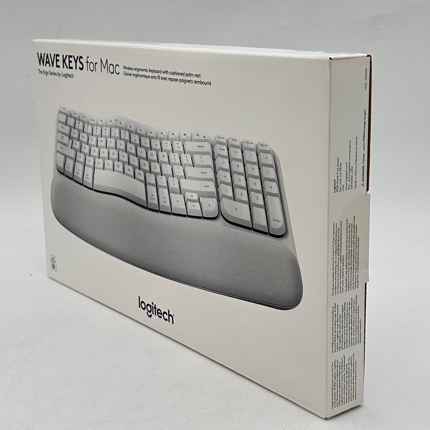 New logitech Wave Keys with Cushioned Palm Rest Wireless Keyboard For Mac