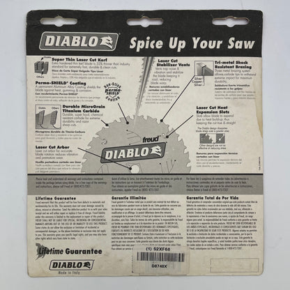 New Diabloe Laser Cut Thin Kerf Design D0740X