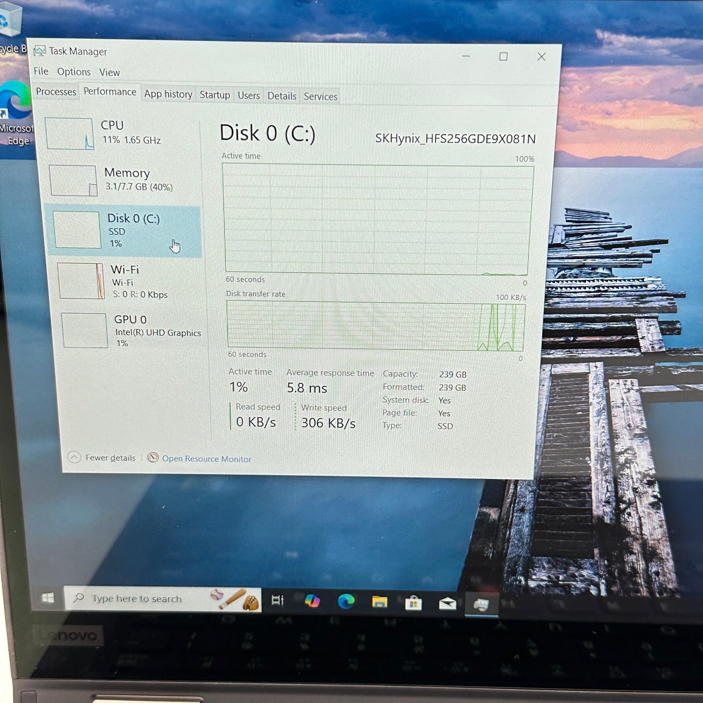 Lenovo ThinkPad X13 YOGA Gen 1 20SX 13.3" i5-10310U 1.7GHz 8GB RAM 256GB SSD
