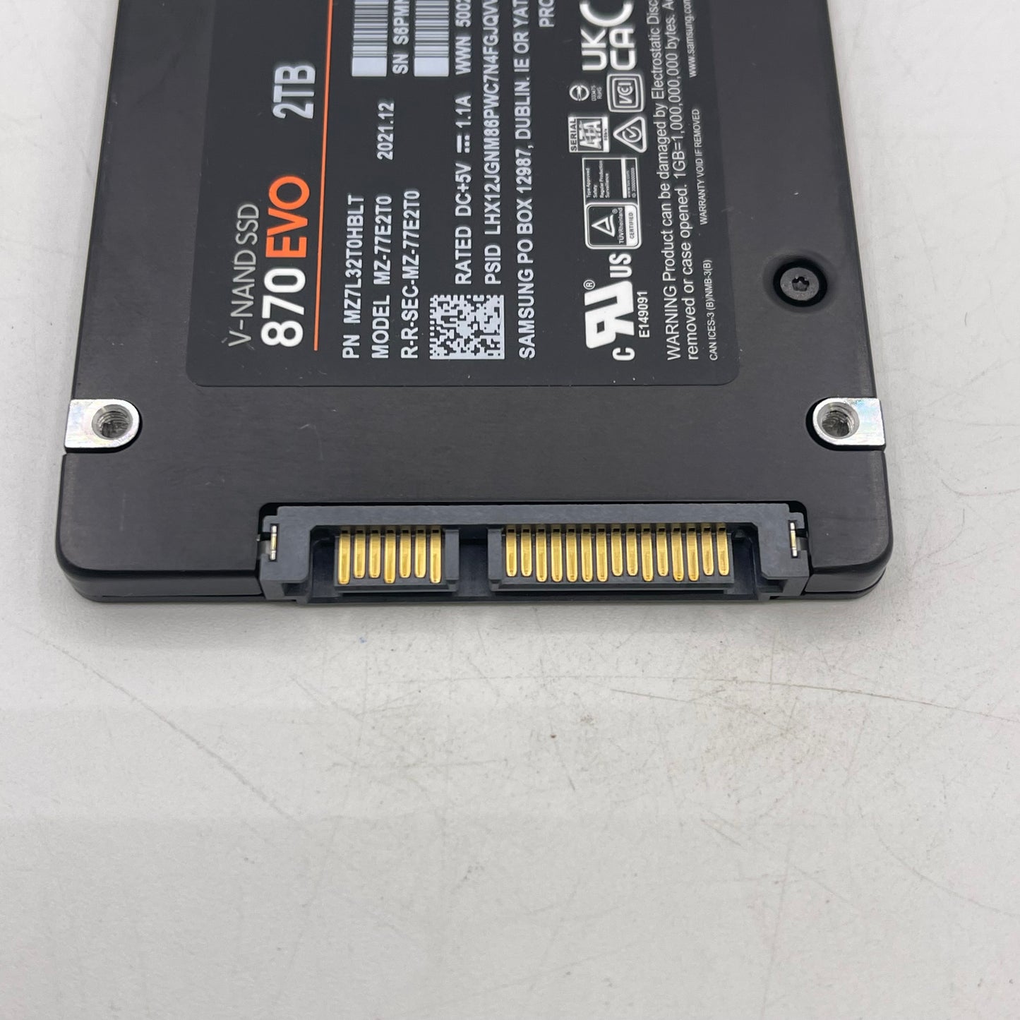 Samsung 2.5" 870 EVO 2TB SATA III 6Gbps SSD MZ7L32T0HBLT