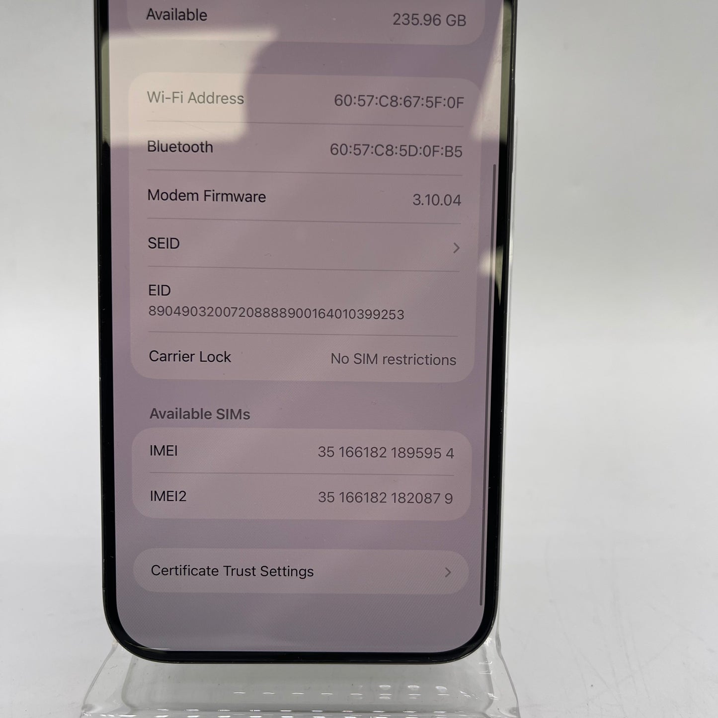 Factory Unlocked Apple iPhone 15 Pro Max 256GB Black MU663LL/A