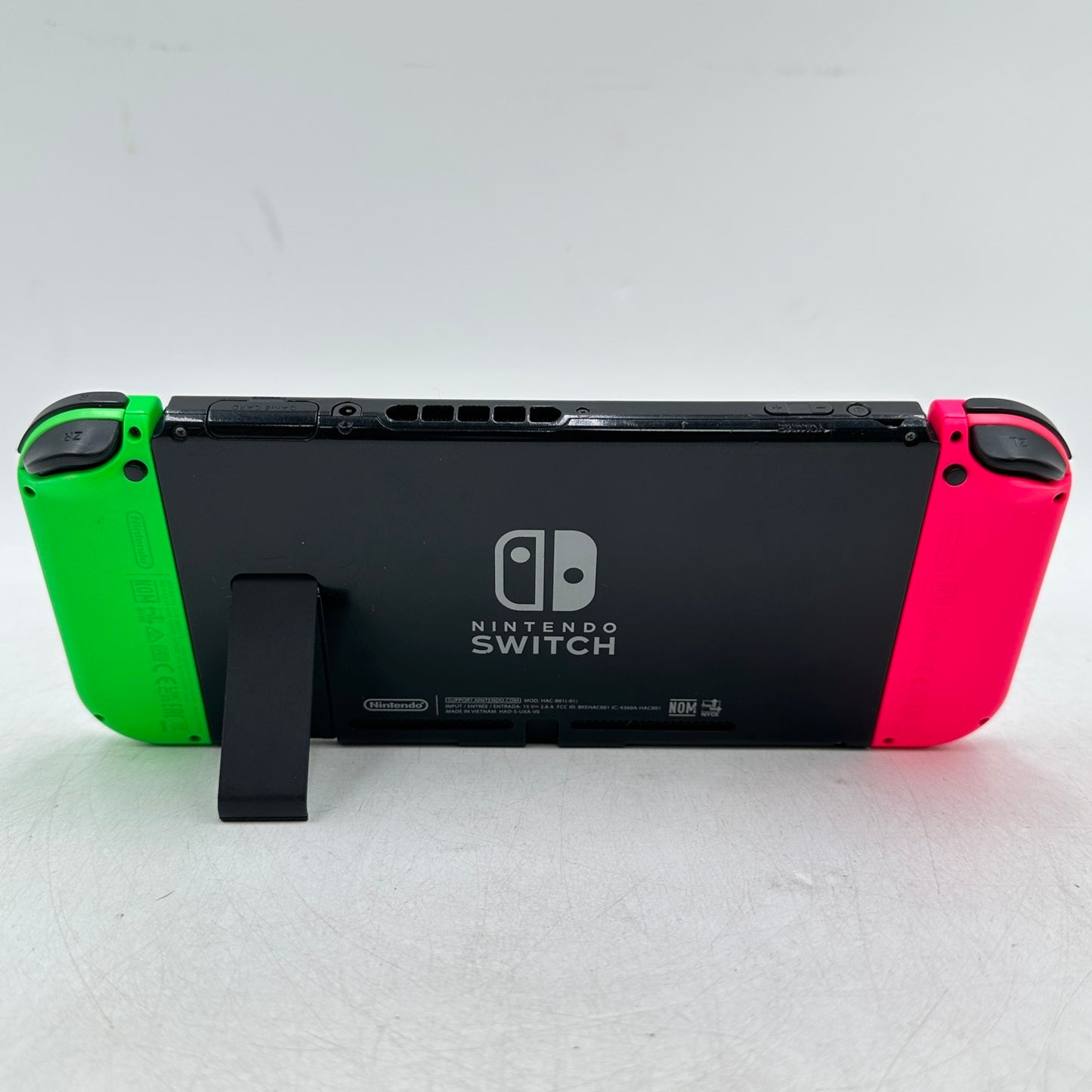 Nintendo Switch v2 Video Game Console Only HAC-001 (-01) Neon Pink/Neon Green