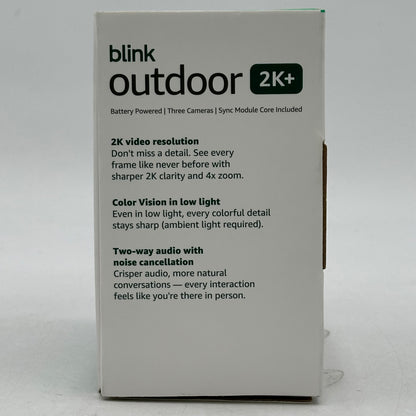 New Blink Outdoor 2K+ Home Security Camera Black BCM00900U