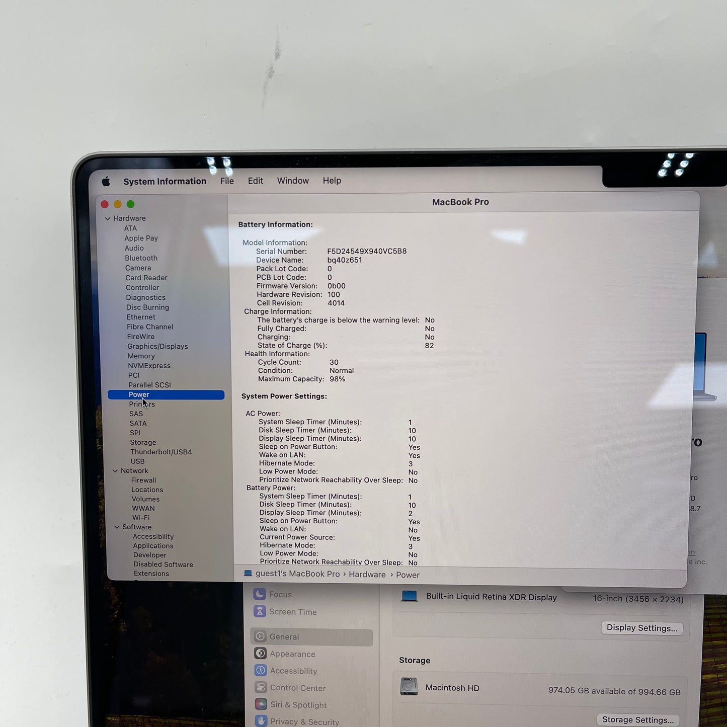 2023 Apple MacBook Pro 16" M2 Pro 19C GPU 3.5GHz 16GB RAM 1TB SSD A2780
