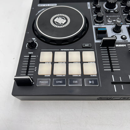 Reloop Buddy 2-Channel DJ Controller for iOS/ iPad OS/Android /Mac PC Black 
