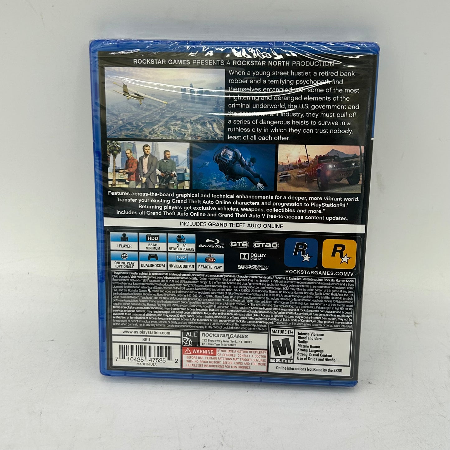 New Grand Theft Auto V (Sony PlayStation 4 PS4, 2014) PayMore Chelsea