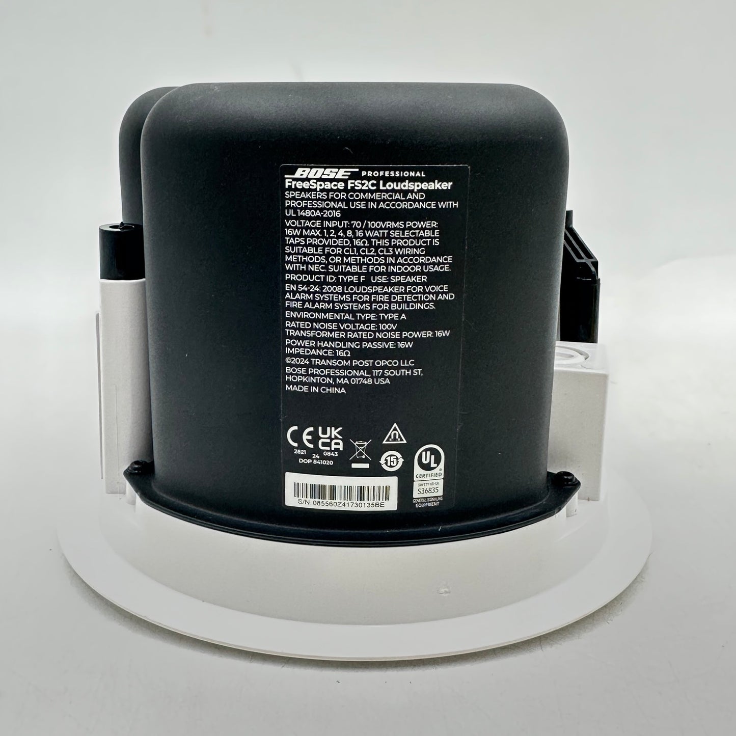 Bose Professional FreeSpace FS2C In-Ceiling Loud Speaker White 1 Unit Only
