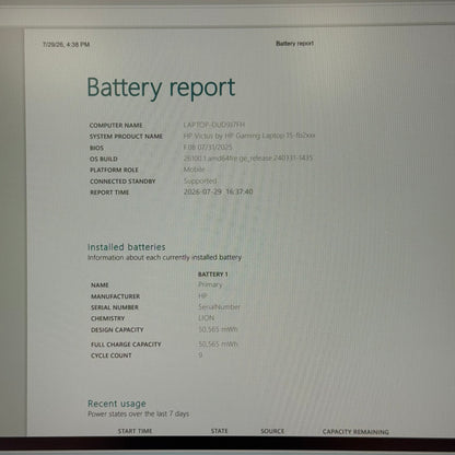 HP Victus 15-FB2063DX 15.6" Ryzen 5 7535HS 3.3GHz 8GB RAM 512GB SSD