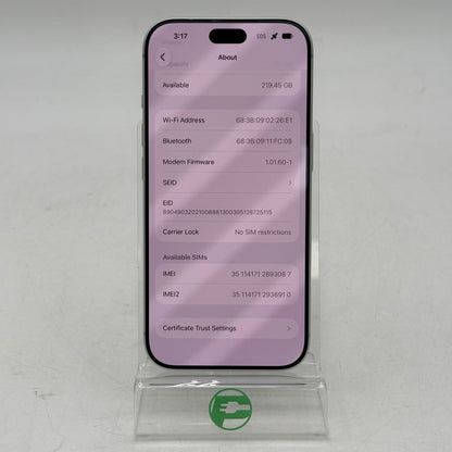Factory Unlocked Apple iPhone 18 Pro 256GB Silver MJQ44LL/A