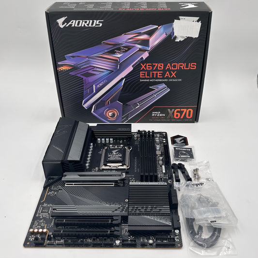 Gigabyte X670 AORUS ELITE AX AM5 ATX AMD DDR5 Motherboard