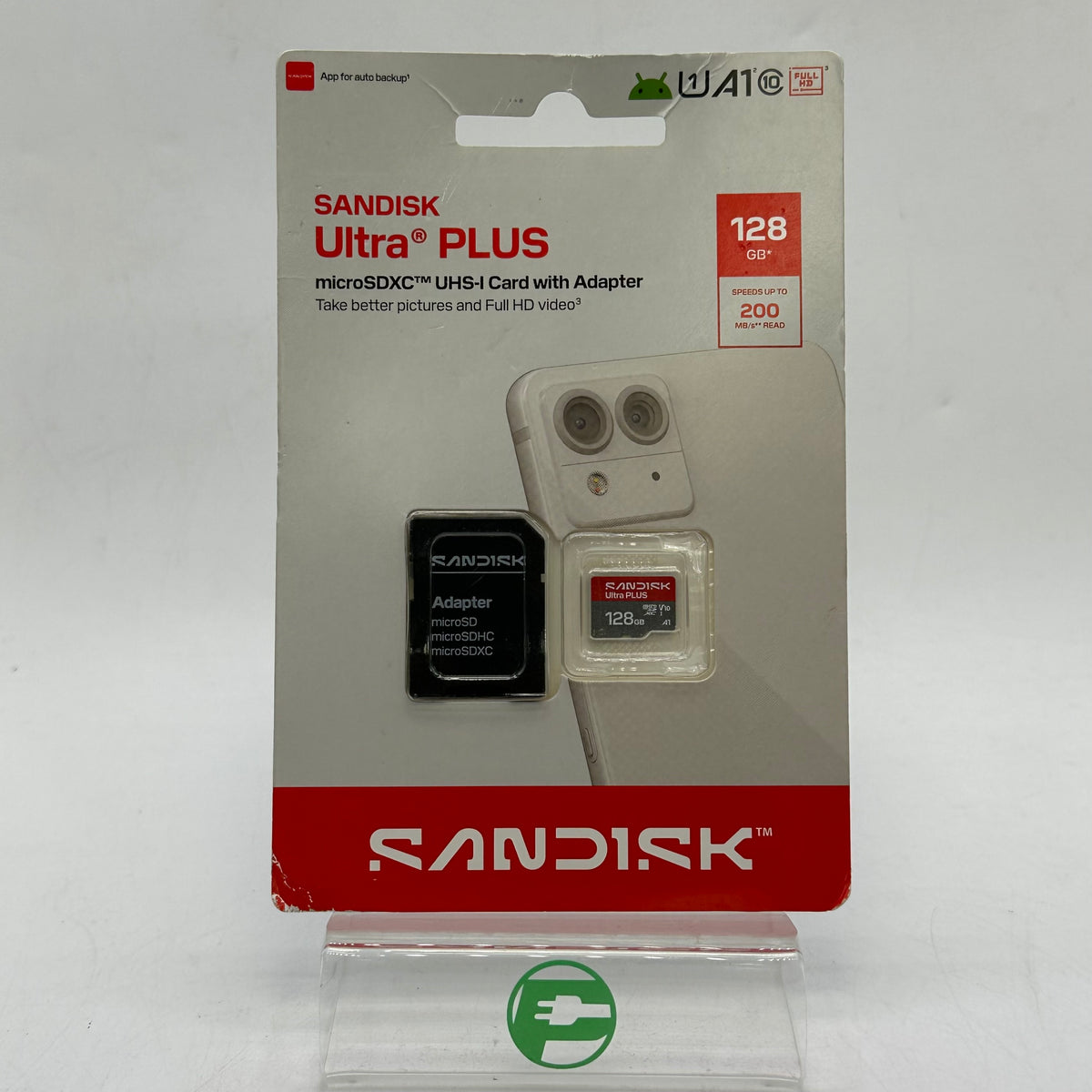 New SanDisk Ultra Plus 128GB micorSDXC SDSQUBQ-128G-ATGIA