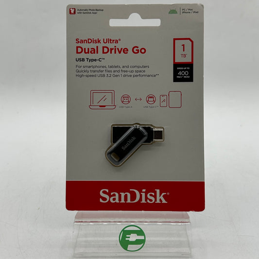 New SanDisk Portable Dual Drive Go 1TB USB-C SDDDC3-1T00-A46