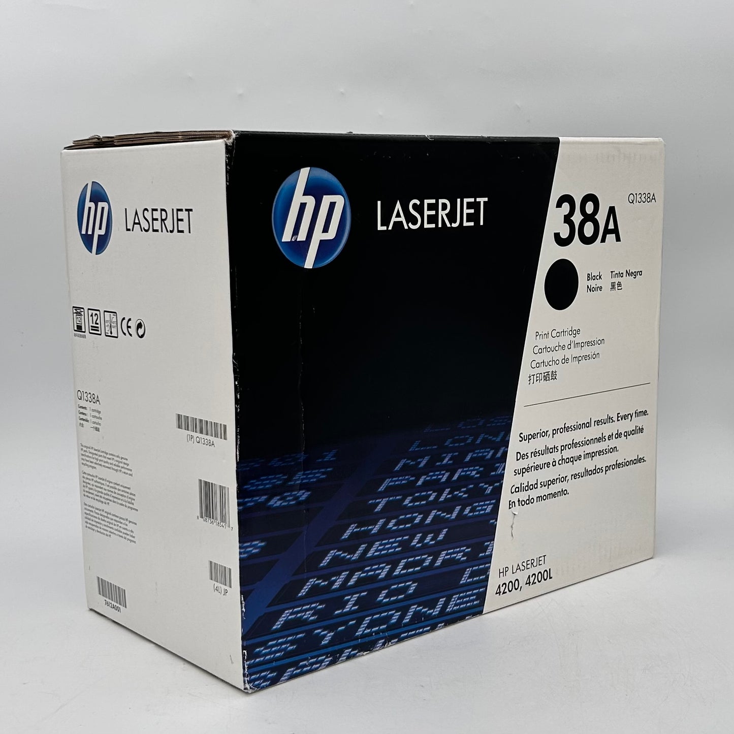 New HP Laser Jet 38A Q1338A Black Print Cartridge