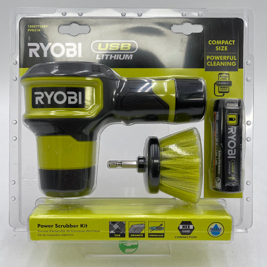 New Ryobi FVG51K Power Scrubber Kit