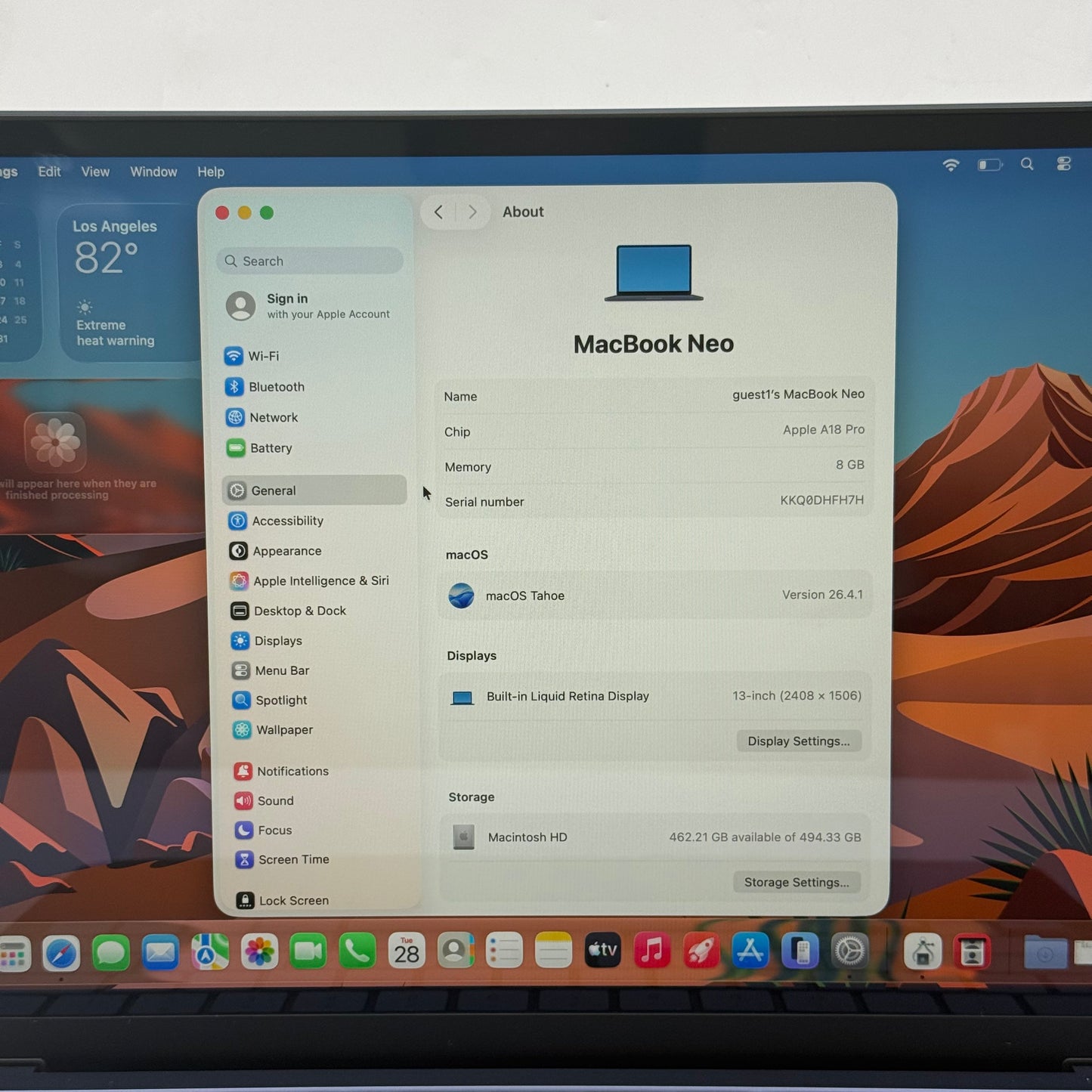 2026 Apple MacBook Neo 13" A18 Pro 5C GPU 4.0GHz 8GB RAM 512GB SSD MHFG4LL/A