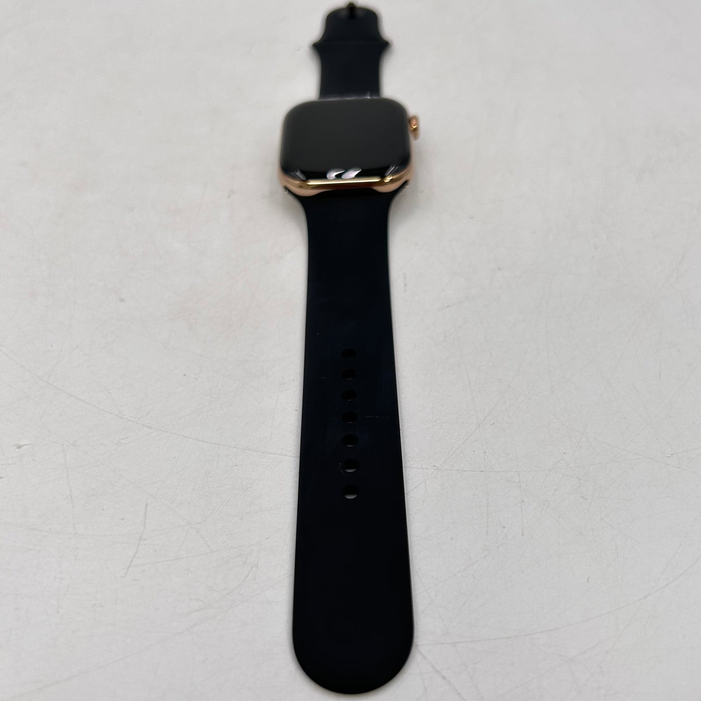 Unlocked Apple Watch Series 11 46MM Gold Titanium Black Sport Band MFC34LW/A