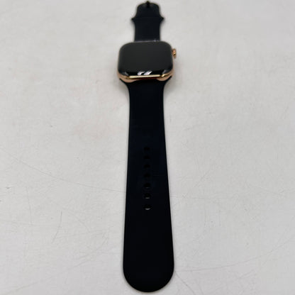 Unlocked Apple Watch Series 11 46MM Gold Titanium Black Sport Band MFC34LW/A