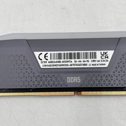 Corsair Vengeance 16GB (2x8GB) RAM DDR5 6000MHz CMH16GX5M2Y6000Z36
