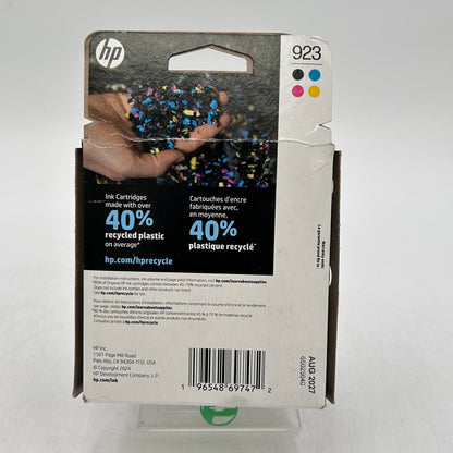 New HP 923 Black, Yellow, Cyan and Magenta Ink Cartridge