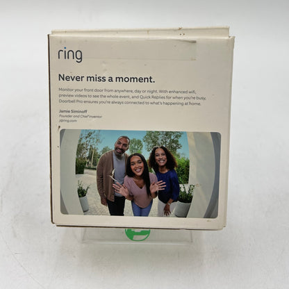 New Ring Doorbell Pro HD Video Smart Wi-Fi Wired