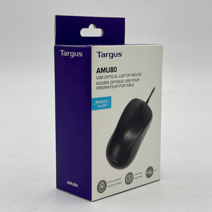 New Targus USB Optical Mouse AMU80