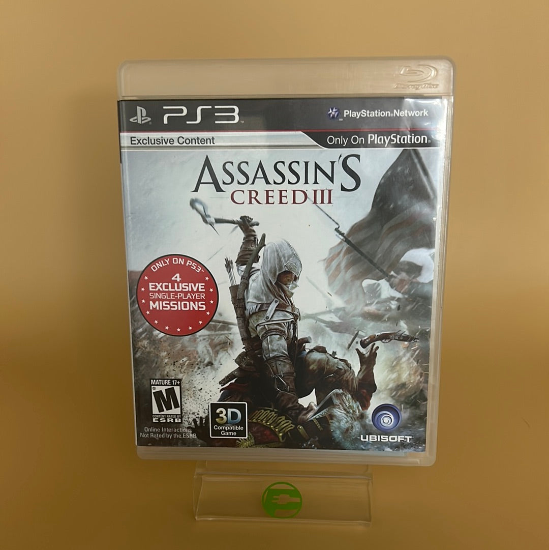 Good Assassin's Creed III  (Sony PlayStation 3 PS3,  2012)